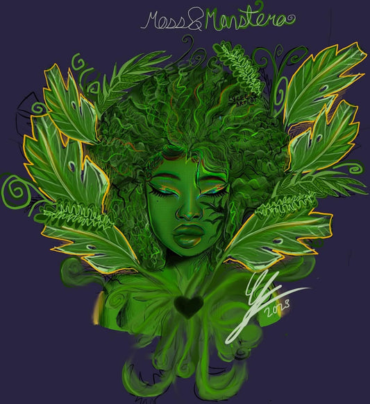 Moss & Monstera Canvas